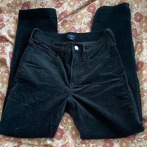 J. Crew Classic Black Corduroy Trousers